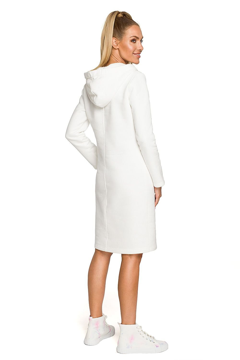 Warm Fleece Hooded Dress