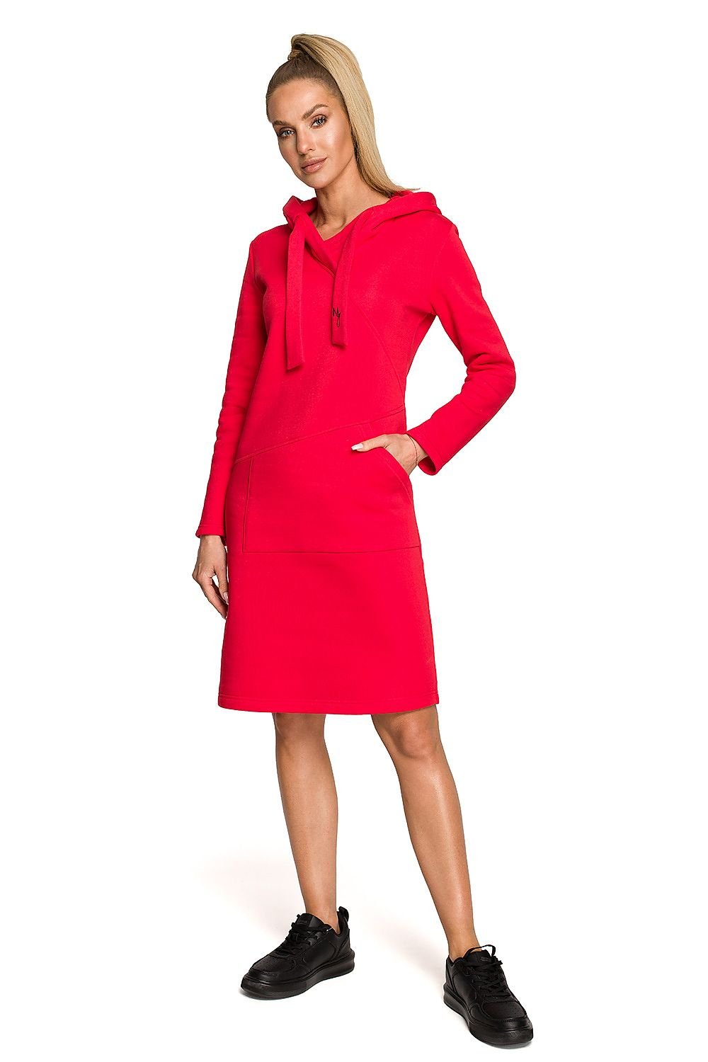 Warm Fleece Hooded Dress