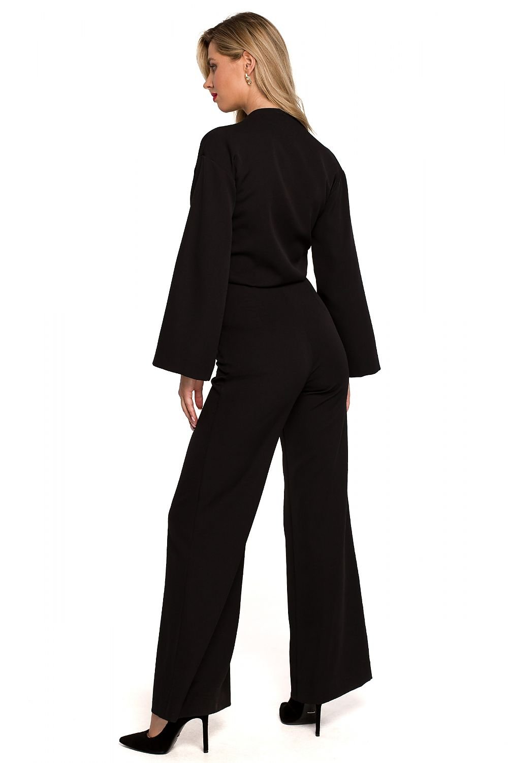 Elegant Flared Sleeve Jumpsuit