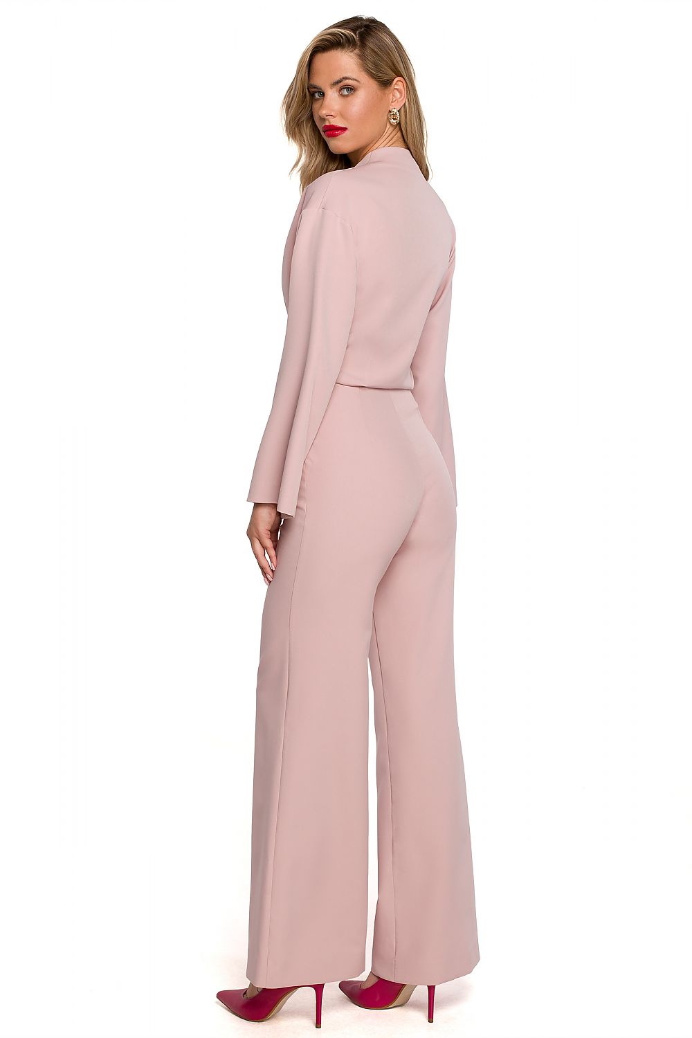 Spandex Jumpsuit with Flared Sleeves - Michelle & Kenza Co.