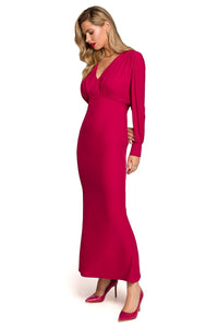 Elegant Deep V-Neck Maxi Dress