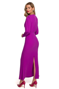 Elegant Deep V-Neck Maxi Dress