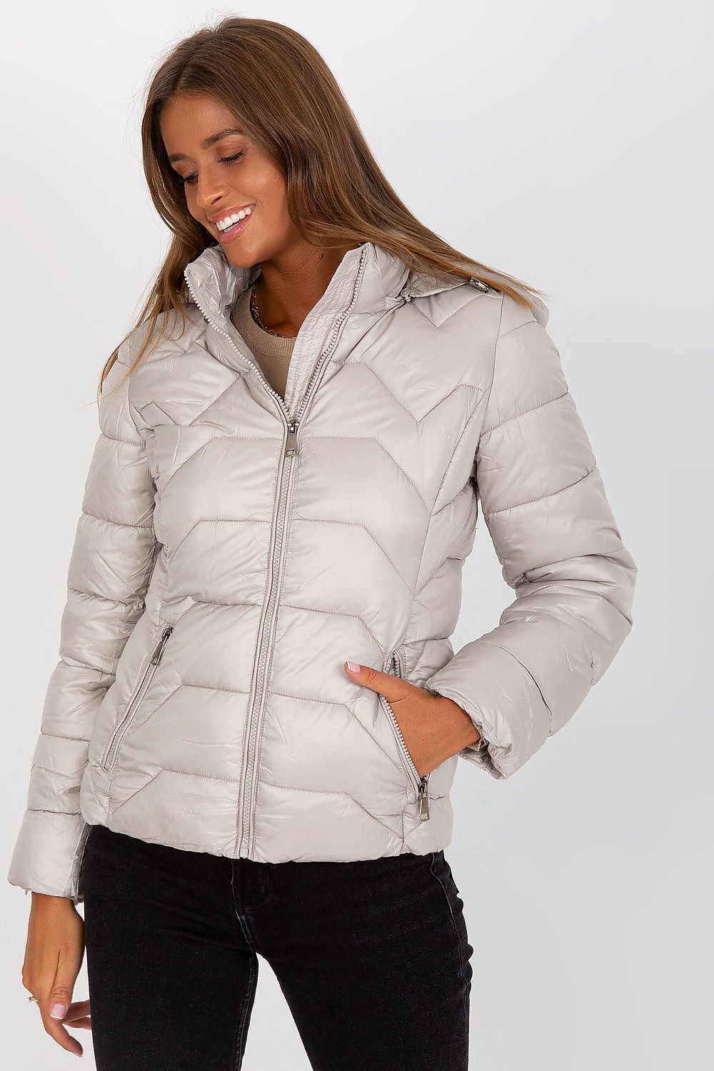 Down Jacket - Detachable Hood - Michelle & Kenza Co.