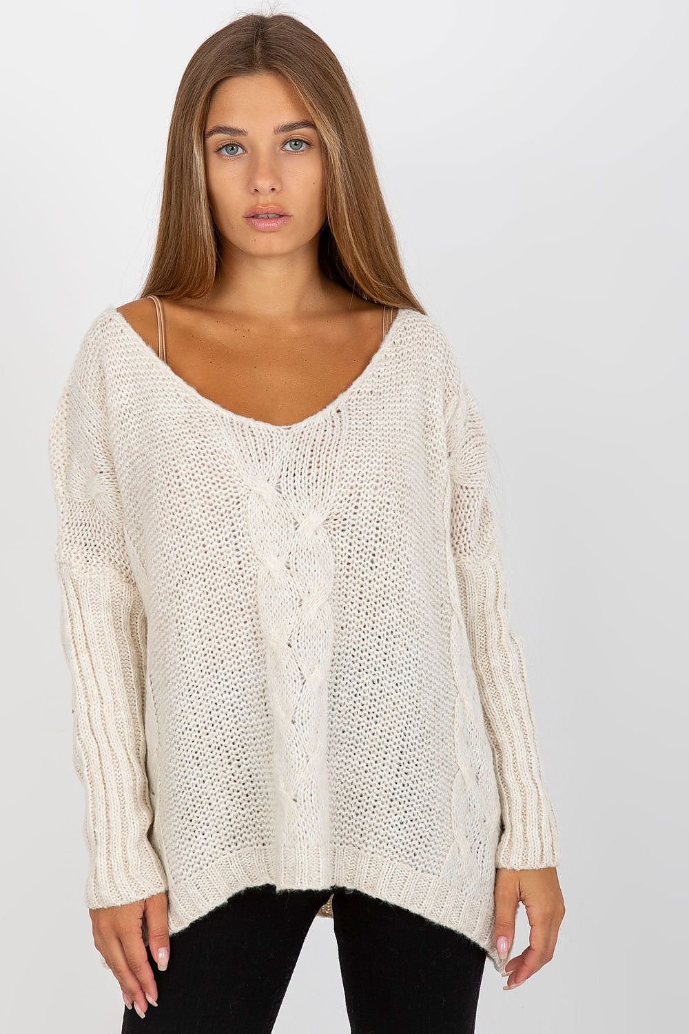 Chic Heart Neck Sweater