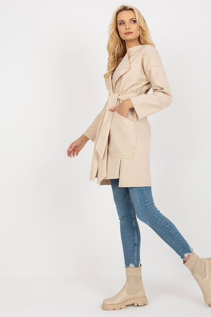 Chic Tie-Belt Coat