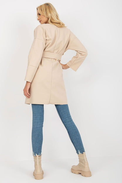 Chic Tie-Belt Coat