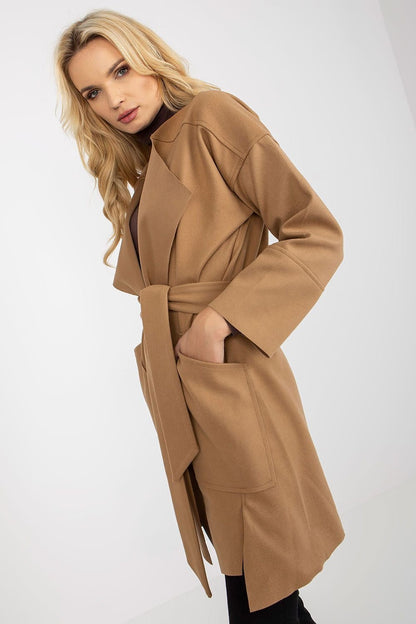 Chic Tie-Belt Coat