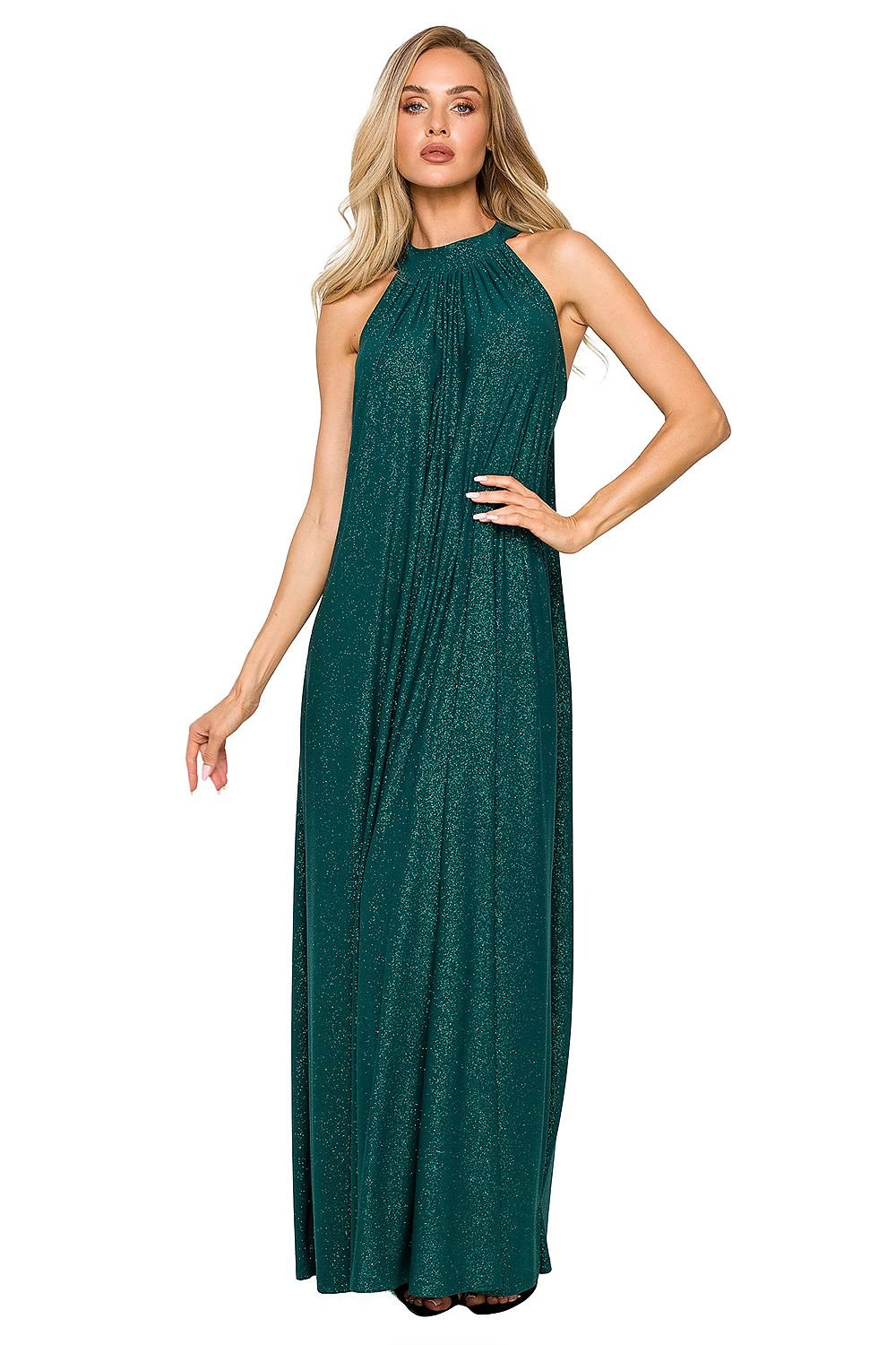 Flared Maxi Evening Dress