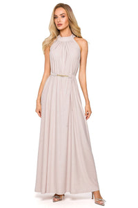 Flared Halter Maxi Dress