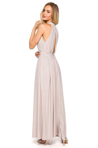 Flared Halter Maxi Dress