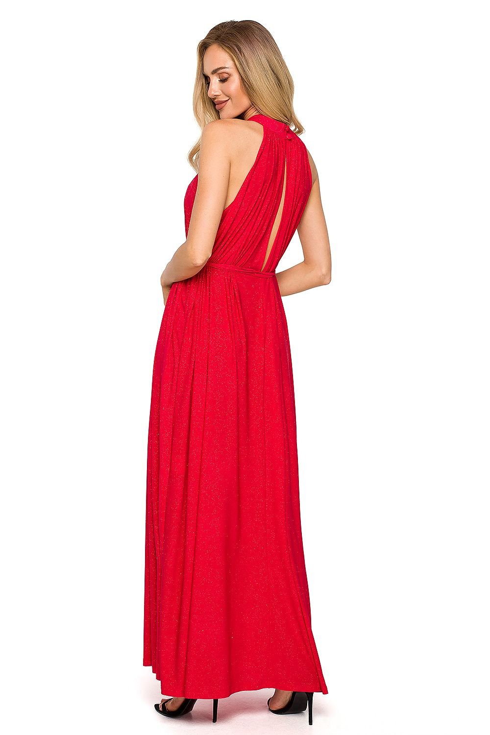 Flared Halter Maxi Dress