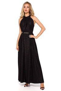 Flared Halter Maxi Dress