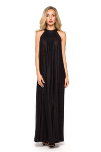 Flared Halter Maxi Dress