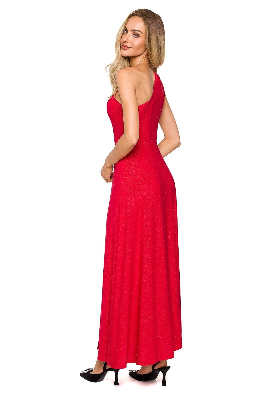 Elegant One-Shoulder Evening Dress