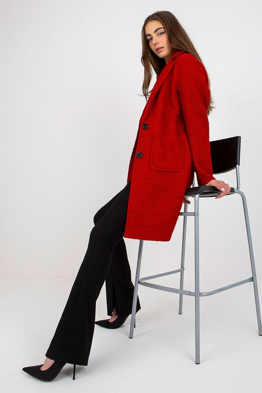 Sleek Buttoned Women’s Coat