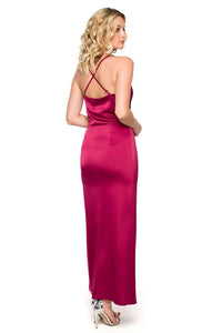 Elegant Flowing Neckline Maxi Dress