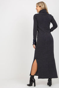 Elegant Turtleneck Maxi Dress