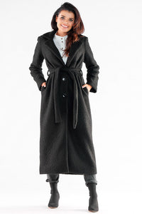 Warm Fabric Coat with Maxi Length - Michelle & Kenza Co.