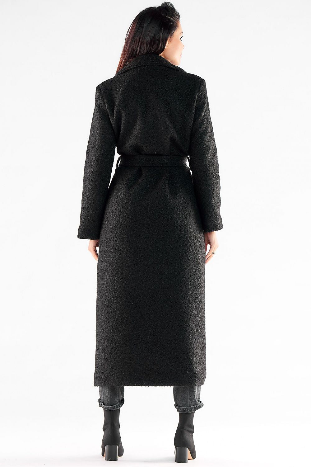 Warm Fabric Coat with Maxi Length - Michelle & Kenza Co.