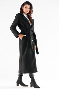 Warm Fabric Coat with Maxi Length - Michelle & Kenza Co.