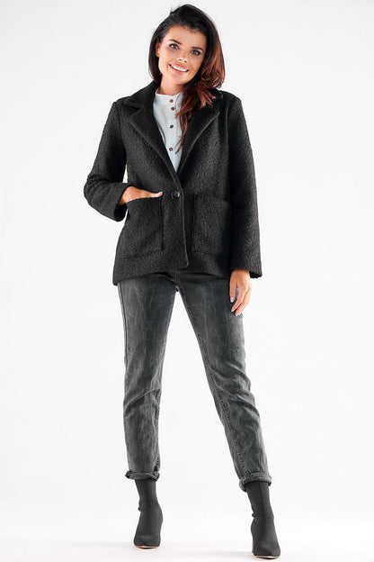 Warm Jacket with Elegant Button - Michelle & Kenza Co.