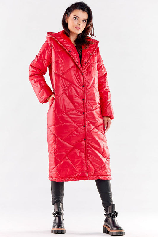 Quilted Coat with Large Hood - Michelle & Kenza Co.