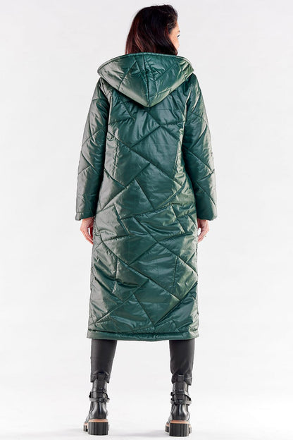 Quilted Coat with Large Hood - Michelle & Kenza Co.