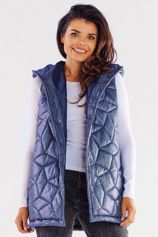 Quilted Gilet with Hooded Design - Michelle & Kenza Co.