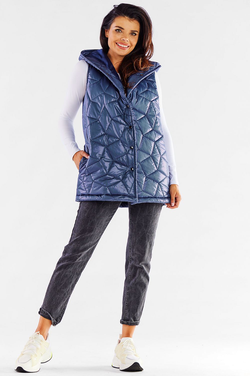 Quilted Gilet with Hooded Design - Michelle & Kenza Co.