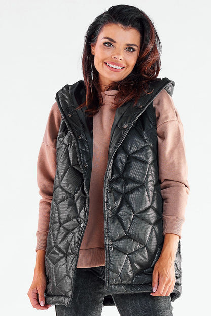 Quilted Gilet with Hooded Design - Michelle & Kenza Co.