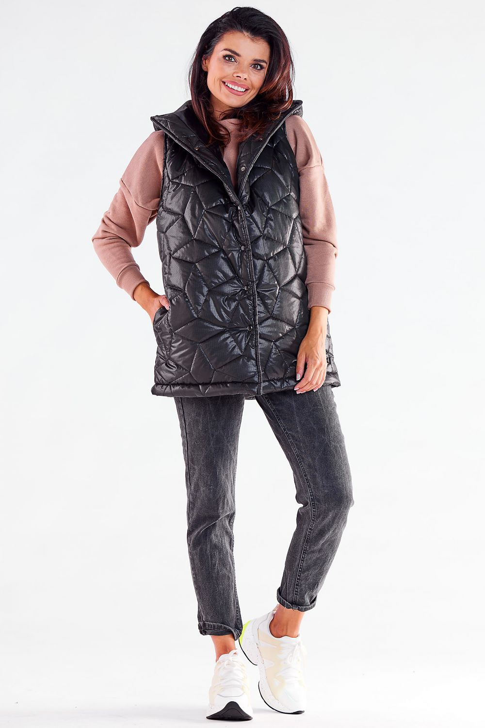 Quilted Gilet with Hooded Design - Michelle & Kenza Co.