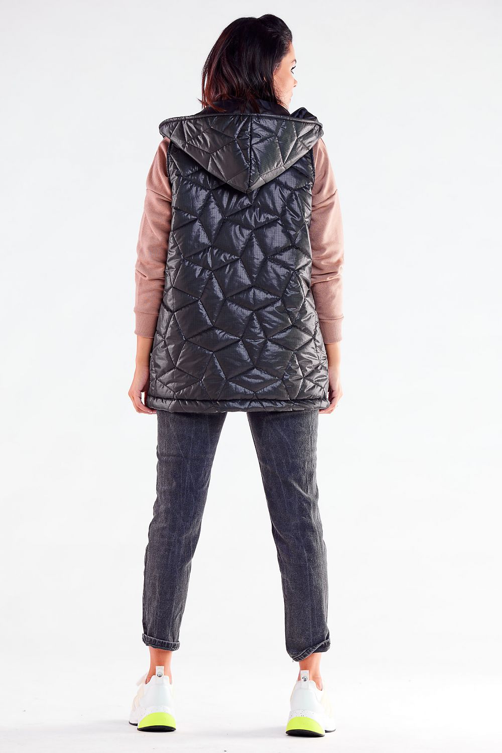 Quilted Gilet with Hooded Design - Michelle & Kenza Co.