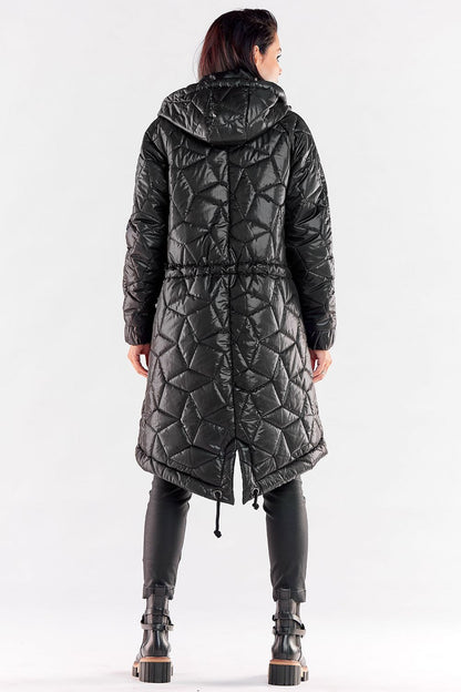 Quilted Jacket with Drawstring Waist - Michelle & Kenza Co.