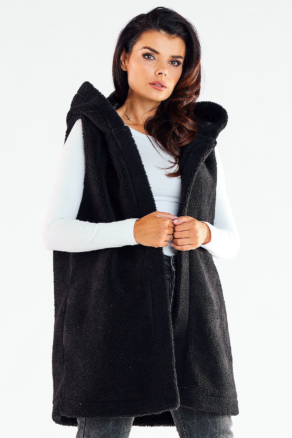 Warm Hooded Gilet with Pockets - Michelle & Kenza Co.