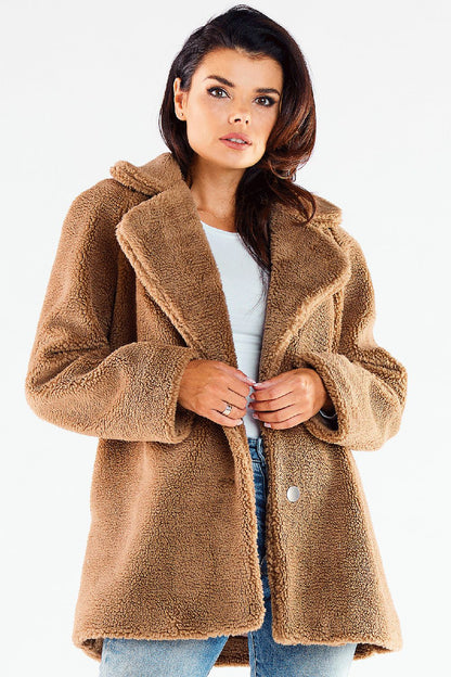 Chic Coat with Decorative Button Fastening - Michelle & Kenza Co.