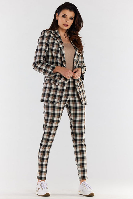 Trendy Check Urban Chic Jacket