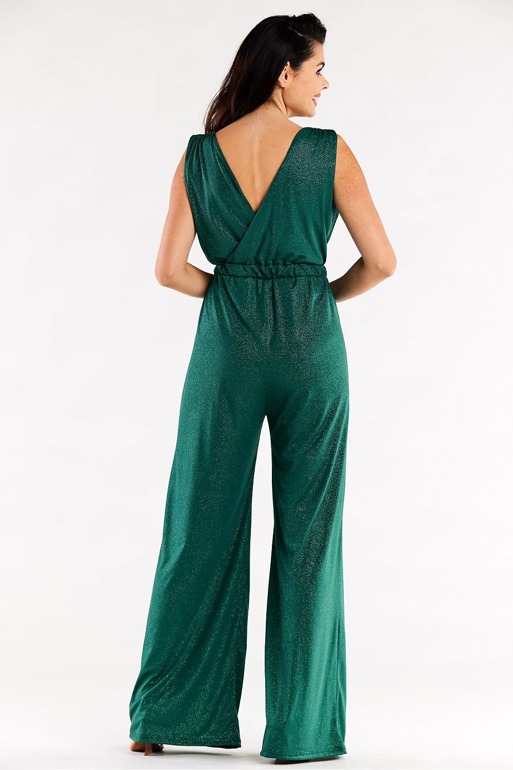 Spandex Jumpsuit with Wide Pants - Michelle & Kenza Co.