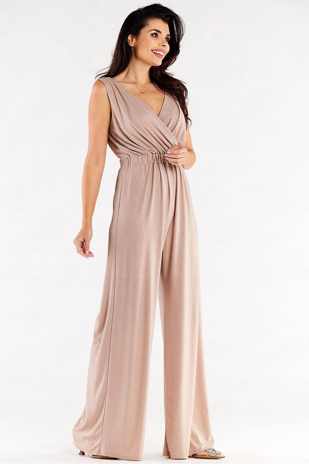 Chic Spandex Wide-Leg Jumpsuit