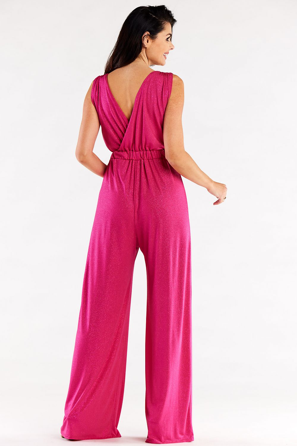 Spandex Jumpsuit with Wide Pants - Michelle & Kenza Co.