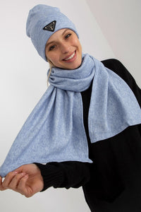 Warm Angora Winter Hat and Scarf Set