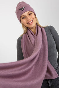 Warm Angora Winter Hat and Scarf Set