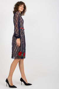 Floral Lace Sleeve Dress