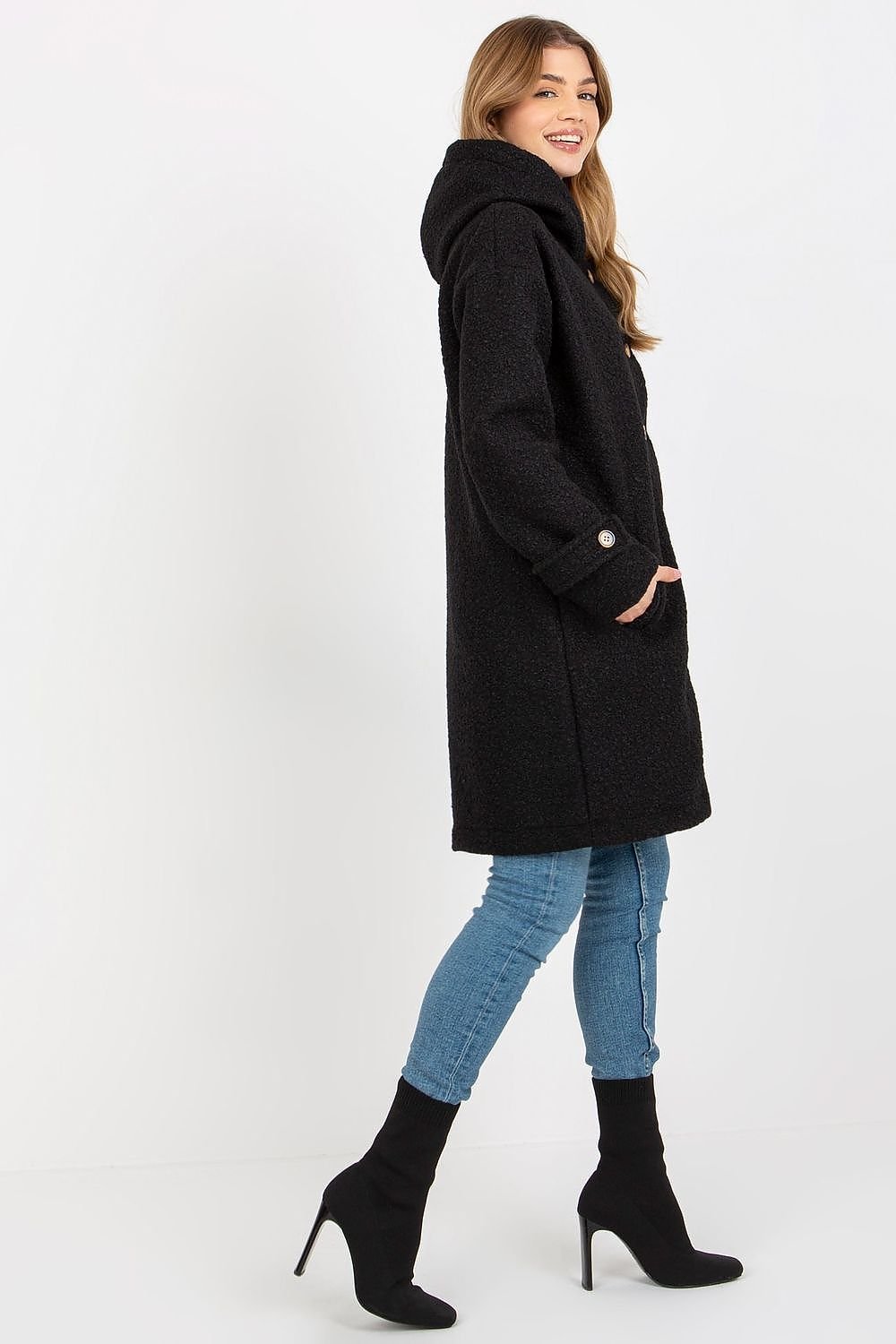 Plush Hooded Coat