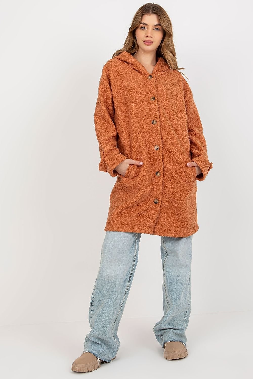 Plush Hooded Coat