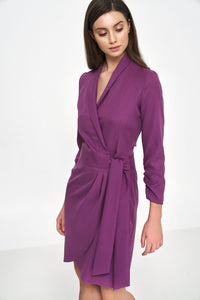 Flattering Envelope Neckline Dress