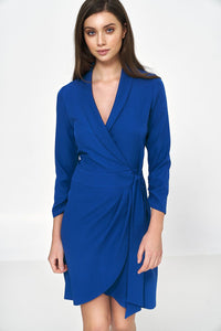 Flattering Envelope Neckline Dress