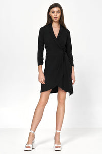 Flattering Envelope Neckline Dress