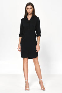 Chic Oversize Viscose Dress