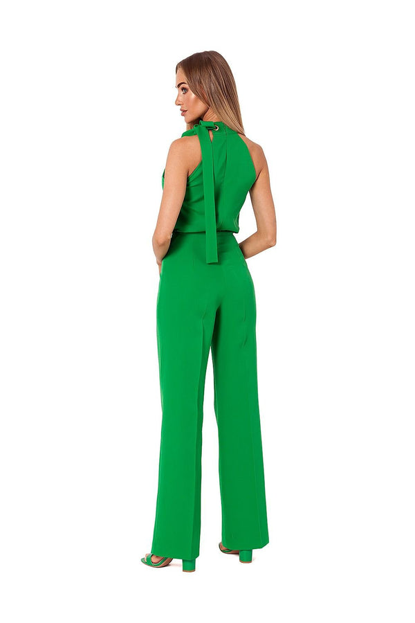 Chic Halter Neck Pantsuit