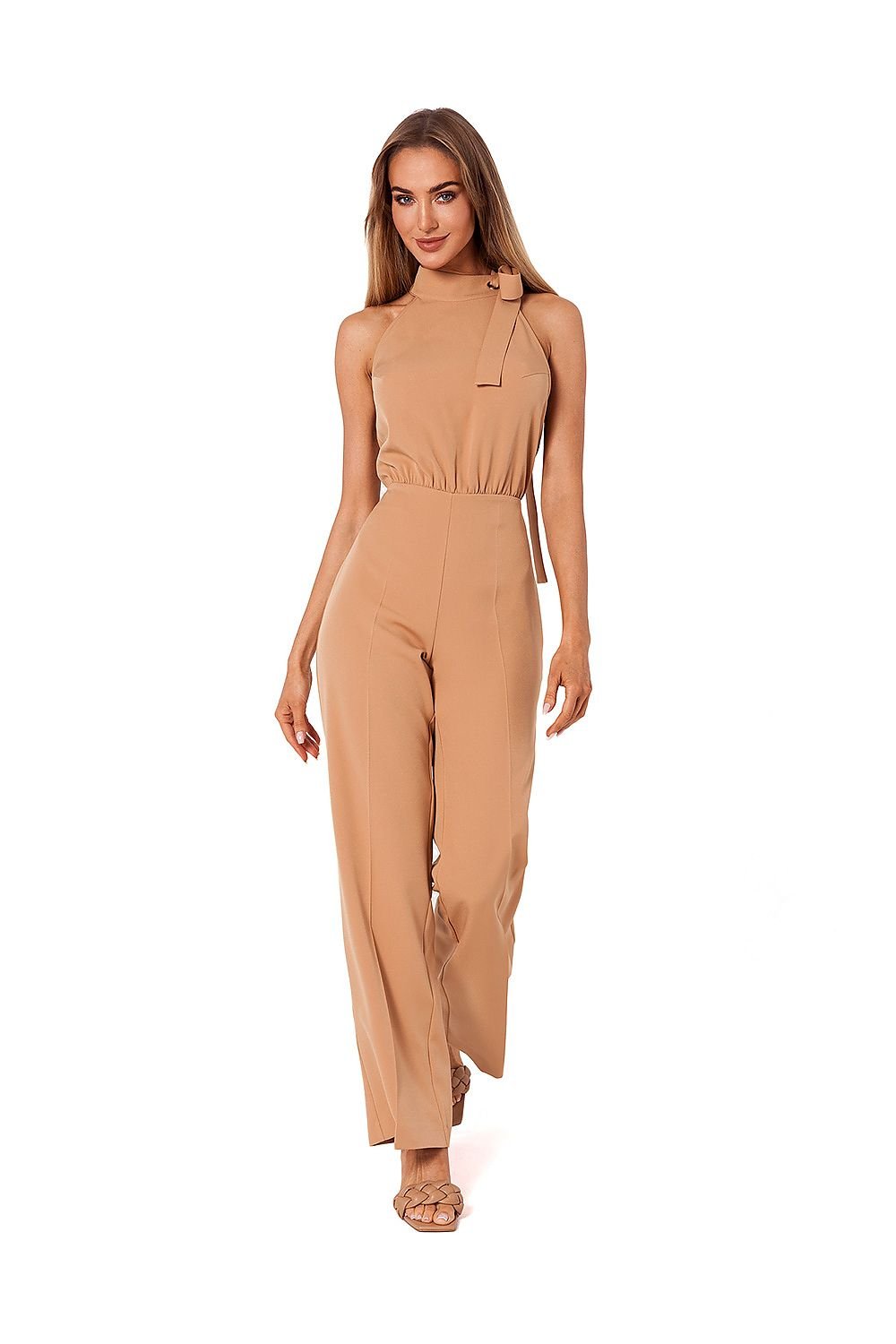 Chic Halter Neck Pantsuit